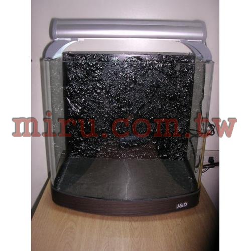 J&D高品質39CM海灣ㄇ型後濾系統缸+岩板 (缸+400L馬達+高級濾材+特製岩板)