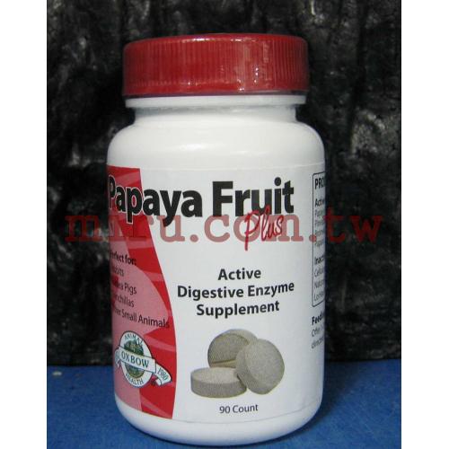 美國Oxbow原裝天然鳳梨木瓜丸90棵裝(保證新鮮)