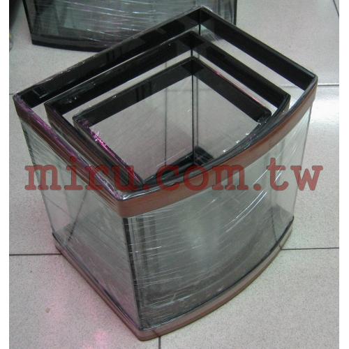 台灣製J&D高品質 三合一木紋海灣缸(長31cm寬25.5cm高30cm)(各式魚缸可接受訂製)