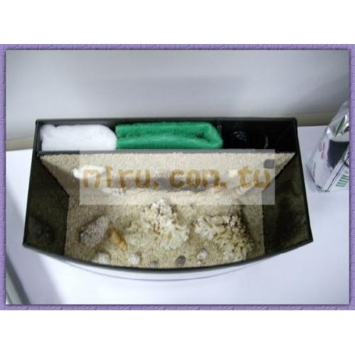 J&D高品質39CM電視珊瑚照景缸(J&D高品質39CM電視珊瑚照景缸+13WPL藍白燈+600L沉水馬達+白棉+高纖維培菌棉)