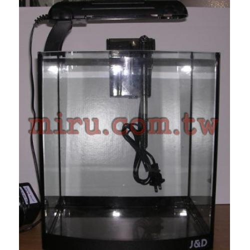 J&D高品質 24公分海灣缸 加寬、加高型(缸+電燈+外掛)
