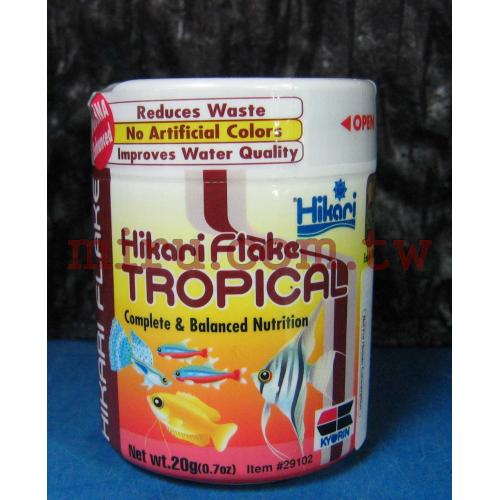 日本原裝Hikari高夠力 Hikari Flake Tropical 小型魚薄片