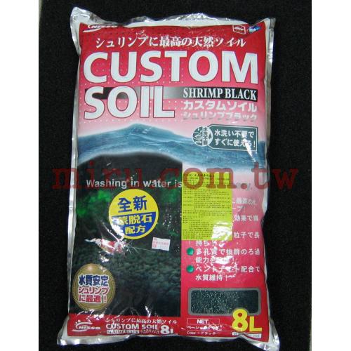 日本原裝NISSO水晶蝦專用砂(黑土)-蒙托石配方-8L