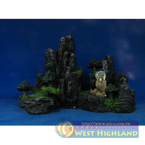 造景擺設 漁翁假山S