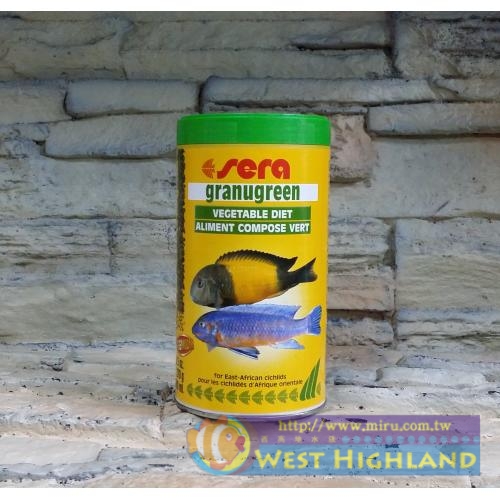 德國Sera 慈鯛藻類顆粒飼料(草食性) 500ml